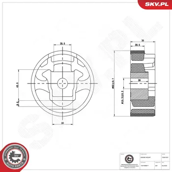 Zavěšení motoru Zavěšení motoru ESEN SKV 75SKV307