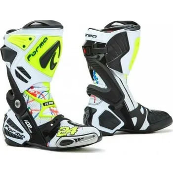 Moto obuv Moto boty FORMA ICE PRO replica SIMONE CORSI bílo/fluo žluté (Velikost: 44) MCF_13157