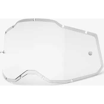 Motocyklové brýle plexi Injected Racecraft 2/Accuri 2/Strata 2, 100% (čiré, Anti-fog) 51008-301-01