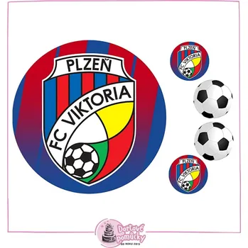 Přisada na vaření a pečení Viktoria Plzeň - jedlý papír - Bez úprav / Jedlý papír / Decor gel 50 g +39 Kč