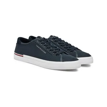 Dámské tenisky Tenisky Tommy Hilfiger Core Corporate Vulc Canvas FM0FM05398 Tmavomodrá 40