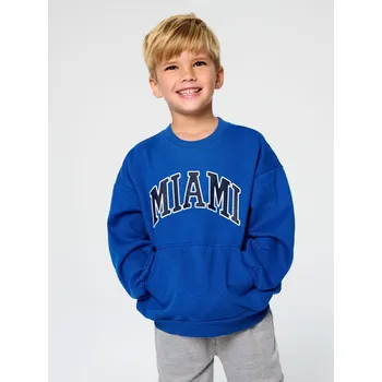 Chlapecká mikina Sinsay - Mikina s kulatým výstřihem - modrá - 442GV-55X - 442GV-55X-122