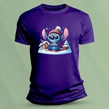 Chlapecké oblečení Dětské bavlněné tričko Winter Stitch velikost 140 Purpurová