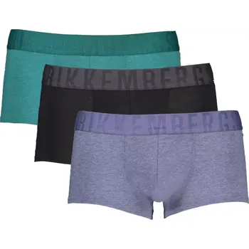 Boxerky 3PACK Pánské boxerky Bikkembergs vícebarevné velikost XXL modrá, černá, zelená
