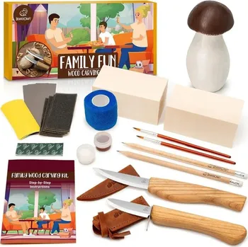 Pracovní nůž BeaverCraft hobby sada Family Fun Carving Hobby Kit