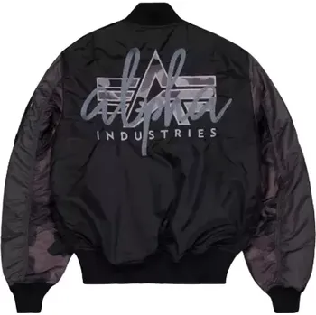 Pánský bomber Alpha Industries MA-1 Camo Back Embroidery (černá) bunda XL