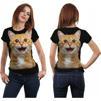 Podprsenka TRIČKO 3D CELOPLOŠNÝ POTISK XS ZRZAVÁ KOČKA BLOGERKA ODOLNÉ