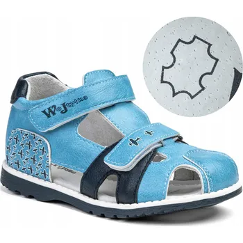 Chlapecké sandály Wojtyłko dětské sandály eko kůže modré, velikost 30