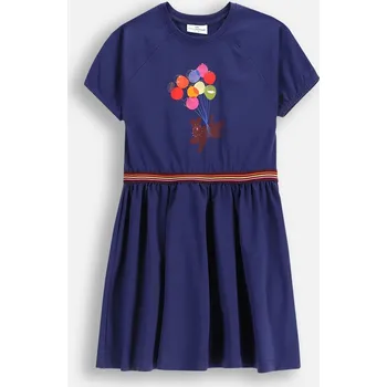 Dámské šaty Šaty pro dívku, tmavě modré, krátký rukáv, velikost 092, značka Coccodrillo ZC5