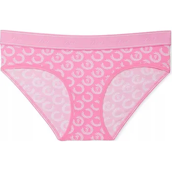 Dámské spodní prádlo Kalhotky bokovky hiphugger Victoria's Secret PINK růžové logo vel. L.
