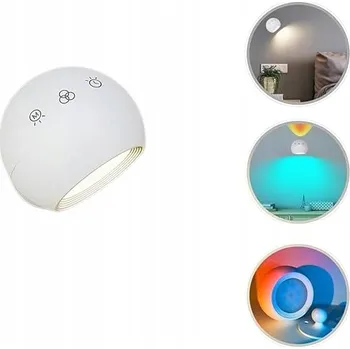 Nástěnné svítidlo Nástěnné Svítidlo Interiérové s Dotykovým Ovládáním + Dálkový Ovladač 3 Režimy Barev a Jasů