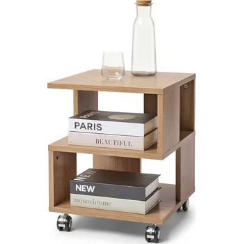 Konferenční stolek 705924 - Tchibo - Konferenční stolek v dřevěném vzhledu na kolečkách - barva: hnědá