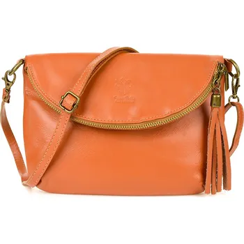 Kabelka Vera Pelle kabelka kožená kabelka přes rameno z pravé kůže hnědá