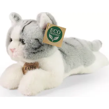 plyšák Rappa Eco Friendly Ležící kočka 20 cm