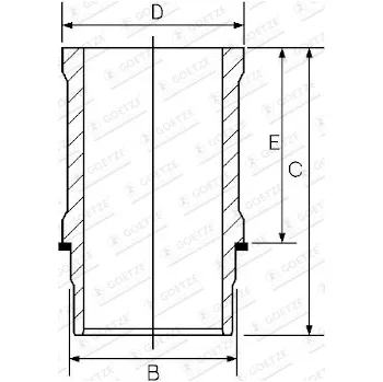 Kliková hřídel Vložený válec Goetze Engine 14-636600-00