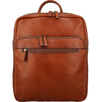 Městský batoh Luxusní kožený batoh Katana Neus, koňakový