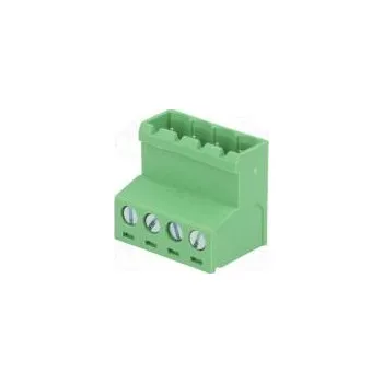 Elektrický konektor Rozpojovací svorkovnice 5mm póly 4 přímý zástrčka vidlice