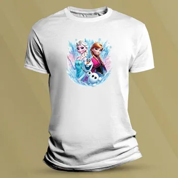 Dětské bavlněné tričko Ledové Království Olaf Bílá velikost 152 (12-13 let)