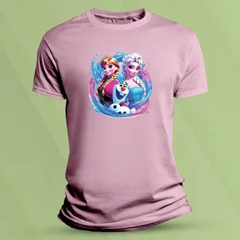 Chlapecké oblečení Dětské tričko s potiskem Ledové Království Růžová velikost 116