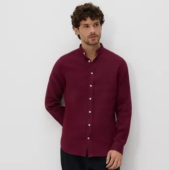 Pánská košile Reserved - Košile super slim z egyptské bavlny - hnědá - 036CZ-83X - 036CZ-83X-XXL