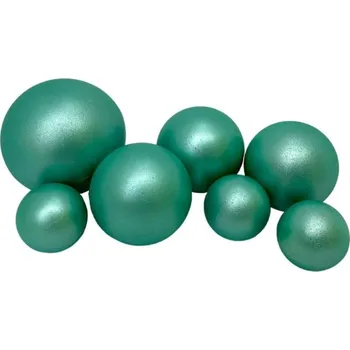 I love Cakes, vyrobeno v EU Čokoládové koule 7ks smaragdové - K Decor | Skvělé pro Váš domácí dort