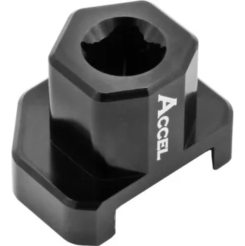 Nářadí na motocykly ACCEL servisní klíč na přední zavěšení KAYABA (KYB) adaptér pro odšroubování vložky a spodního šroubu HONDA CRF 450R 09-12, YAMAHA YZF 250/450 06-12, SUZUKI RMZ 250 19-20, HUSQVARNA TC/TE 10-13 (KAYABA KYB 48U TWIN CHAMBER) (FCT03) (FCT-03) (ACCEL servisn