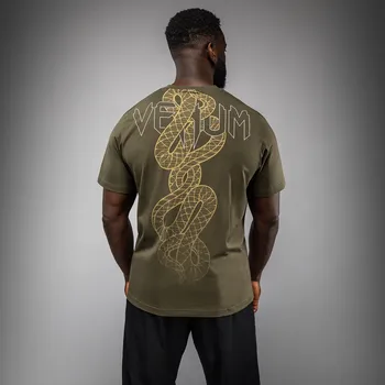 Pánské tričko Pánské tričko Venum Serpenti - Khaki/Bronze/Ivory Velikost: XXL