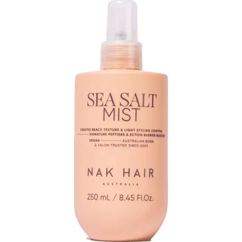 Vlasová regenerace NAK Hair Sea Salt Mist, 250 ml pro přirozené vlny