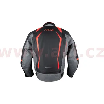 Moto oblečení bunda Olpe, ROLEFF - Německo (černá/šedá/červená, vel. 3XL) (Velikost: S) GID21018- ROT