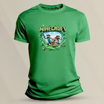 Dětské bavlněné tričko Minecraft 4 velikost 104 (3-4 roky) Zelená