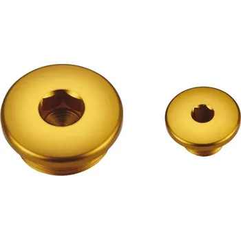 Tlumič řízení ACCEL servisní víčka motoru SUZUKI DRZ 400/ LTZ 400 barva zlatá (2 kusy) (ACCEL servisní víčka motoru SUZUKI DRZ 400/ LTZ 400 barva zlatá (2 kusy))