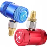 SATRA Rychlospojky s ventilem pro autoklimatizace, sada 2 ks chladivo R-1234YF