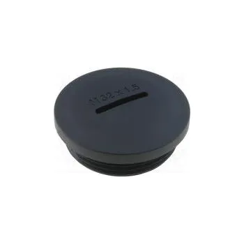 Záslepka M32 1,5 Mat polyamid Těleso černá H 13,3mm