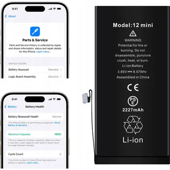 Baterie pro mobilní telefon Baterie pro Apple iPhone 12 mini Nowacell 2227 mAh