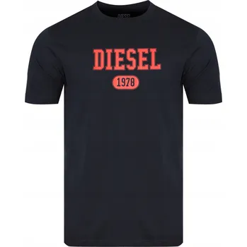 Tričko pánské DIESEL - A16848-RPATI-81E bavlněné tričko TMAVĚ MODRÉ