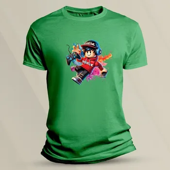 Chlapecké oblečení Bavlněné dětské tričko Roblox červený velikost 104 (3-4 roky) Zelená