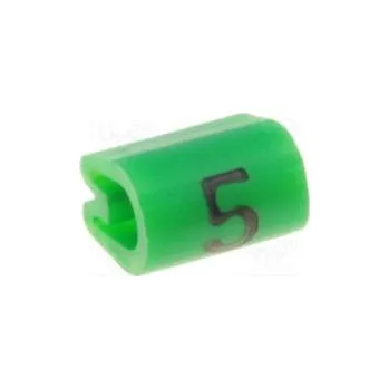 Elektronická součástka Kabelové značky pro kabely a vodiče Symbol štítku 5 2÷3,2mm