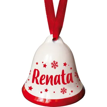 Bytová dekorace Nekupto Vánoční zvonek se jménem - Renata