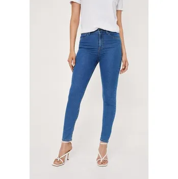 Dámské džíny NASTY GAL MODRÉ DŽÍNY S VYSOKÝM PASEM (34)