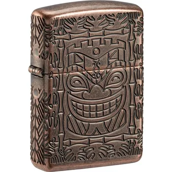 Zippo Armor Tiki Antique Copper