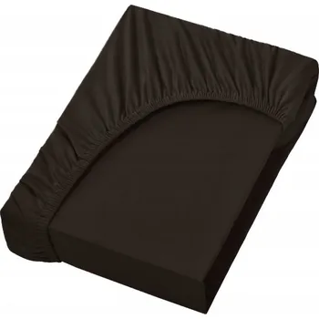 Prostěradlo PROSTĚRADLO S GUMOU PARIS JERSEY BAVLNA 200X220 + 25CM HNĚDÉ