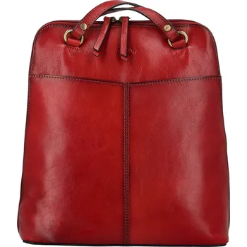 Městský batoh Luxusní dámský kožený kabelko-batoh Katana Ruixue, vínový
