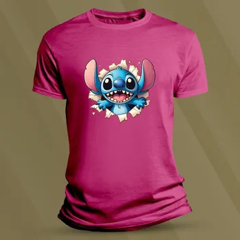 Chlapecké tričko Dětské tričko s potiskem Stitch velikost 116 Fuchsia