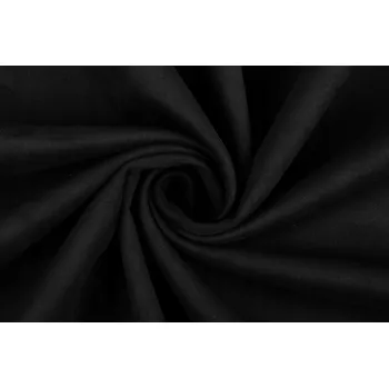 Látka ekologický semiš 295 g/m2 šířka 150 cm černá