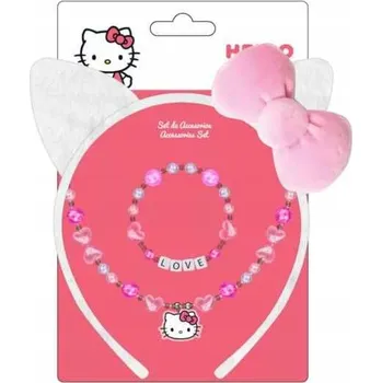 Čelenka HELLO KITTY DISNEY čelenka do vlasů UŠI + náramek + náhrdelník