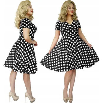 Dámské šaty Wonderlandia koktejlové šaty retro midi velikost 36