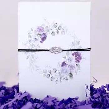 Náramek Provázkový náramek z oceli - SRDCE a NEKONEČNO