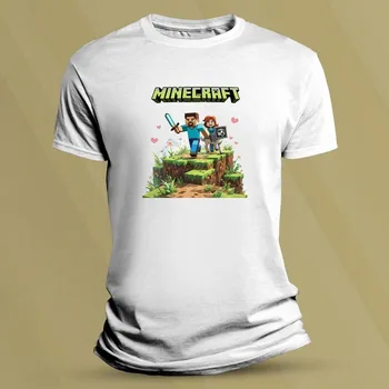 Tričko pro děti Minecraft 5 Bílá velikost 116