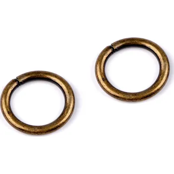 Organizér galanterie Pro Háčkování Kroužek staromosaz Ø 15 mm