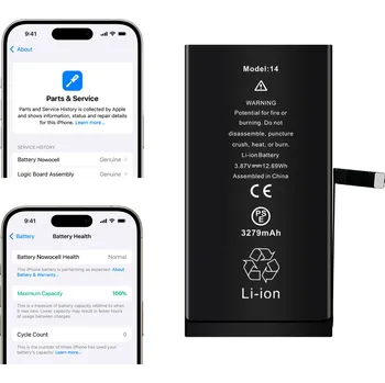 Baterie pro mobilní telefon Baterie pro Apple iPhone 14 Nowacell 3279 mAh